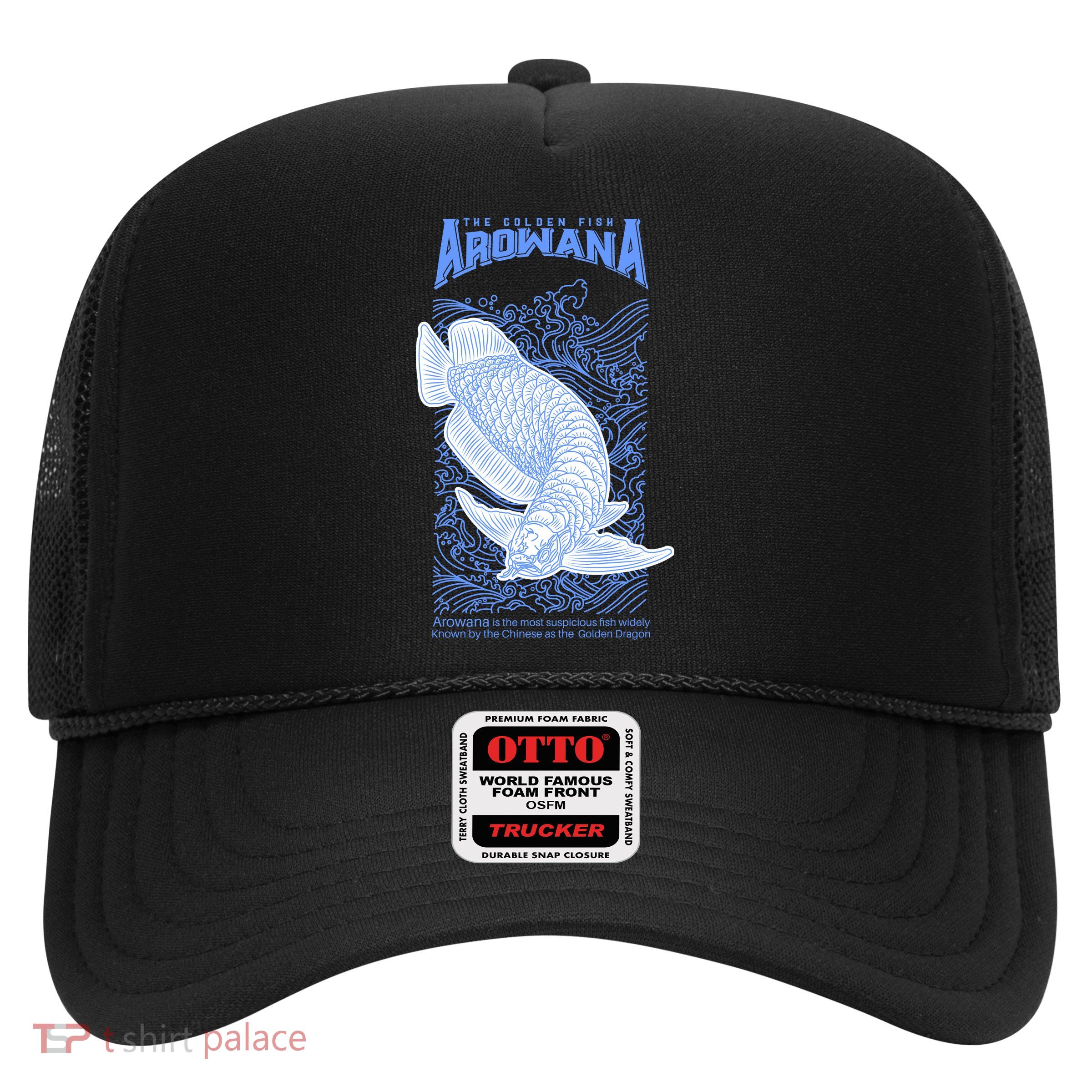The Golden Arowana FIsh Trucker Hat