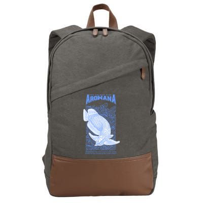 The Golden Arowana FIsh Cotton Canvas Backpack