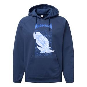 The Golden Arowana FIsh Performance Fleece Hoodie