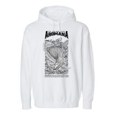 The Golden Arowana FIsh Garment-Dyed Fleece Hoodie