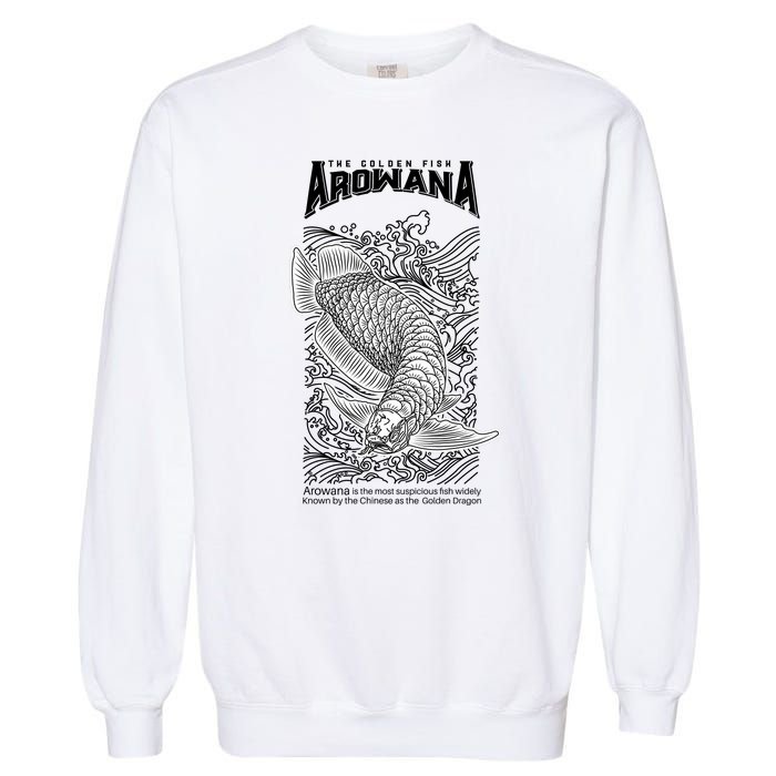 The Golden Arowana FIsh Garment-Dyed Sweatshirt