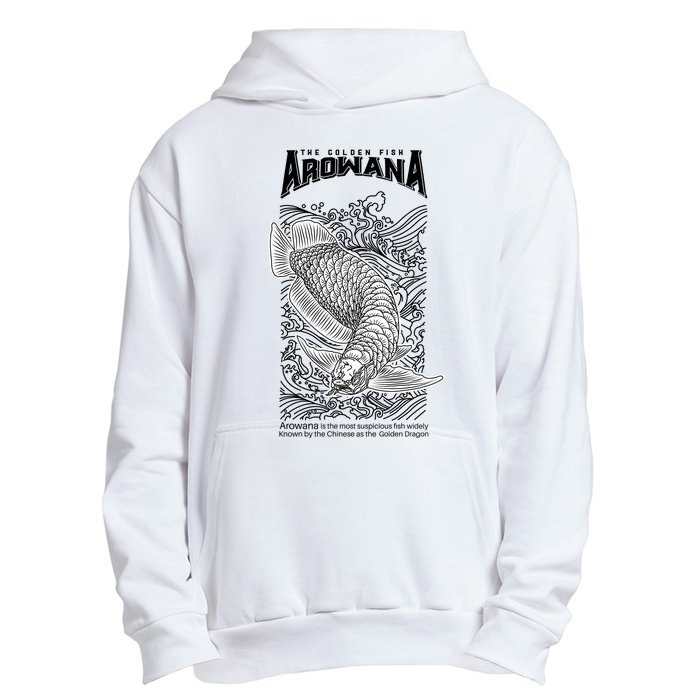 The Golden Arowana FIsh Urban Pullover Hoodie