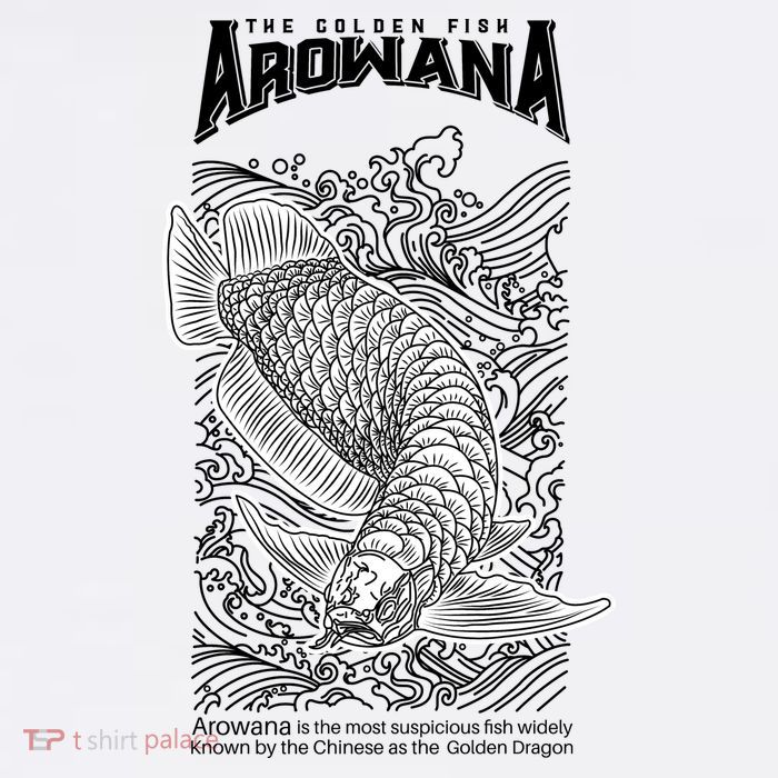 The Golden Arowana FIsh Premium T-Shirt
