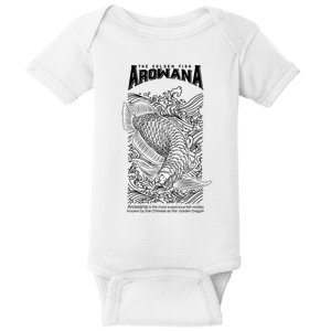 The Golden Arowana FIsh Baby Bodysuit