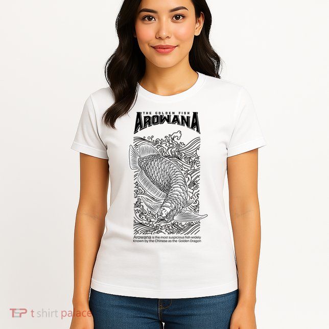 The Golden Arowana FIsh Womens T-Shirt