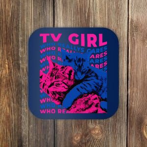 Tv Girl Album Frenchs Exit Who Really Cares Cat Tv Girl Coaster