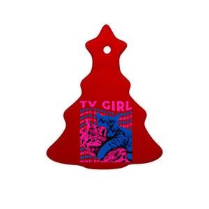 Tv Girl Album Frenchs Exit Who Really Cares Cat Tv Girl Ceramic Tree Ornament