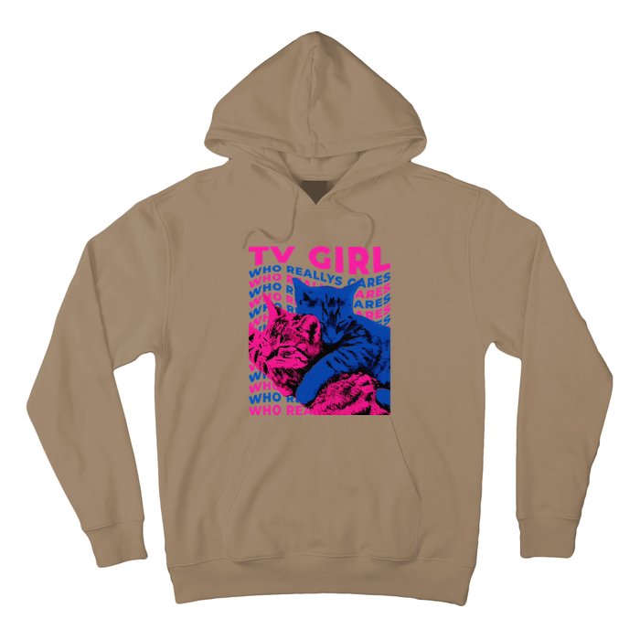 Tv Girl Album Frenchs Exit Who Really Cares Cat Tv Girl Hoodie