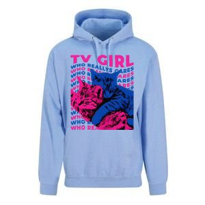 Tv Girl Album Frenchs Exit Who Really Cares Cat Tv Girl Unisex Surf Hoodie