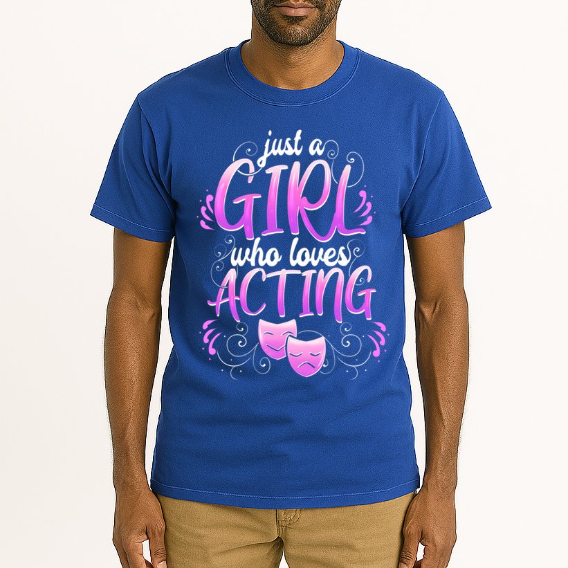 Theatre Girl Acting Broadway Gift Musicals Theater Gift Tall T-Shirt