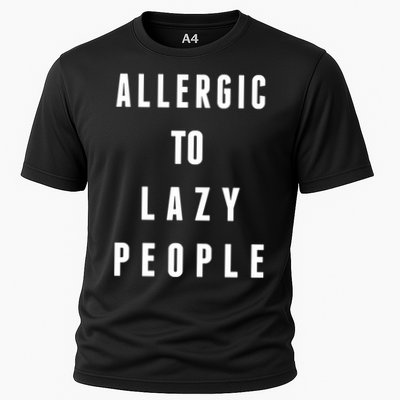 Trendy Graphic Allergic To Lazy People Funny Gift Performance Shirt