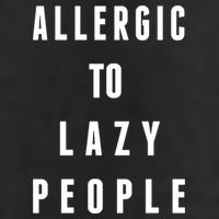 Trendy Graphic Allergic To Lazy People Funny Gift Golf Towel