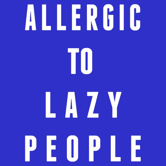 Trendy Graphic Allergic To Lazy People Funny Gift Zip Tote Bag