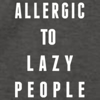 Trendy Graphic Allergic To Lazy People Funny Gift Vector Backpack