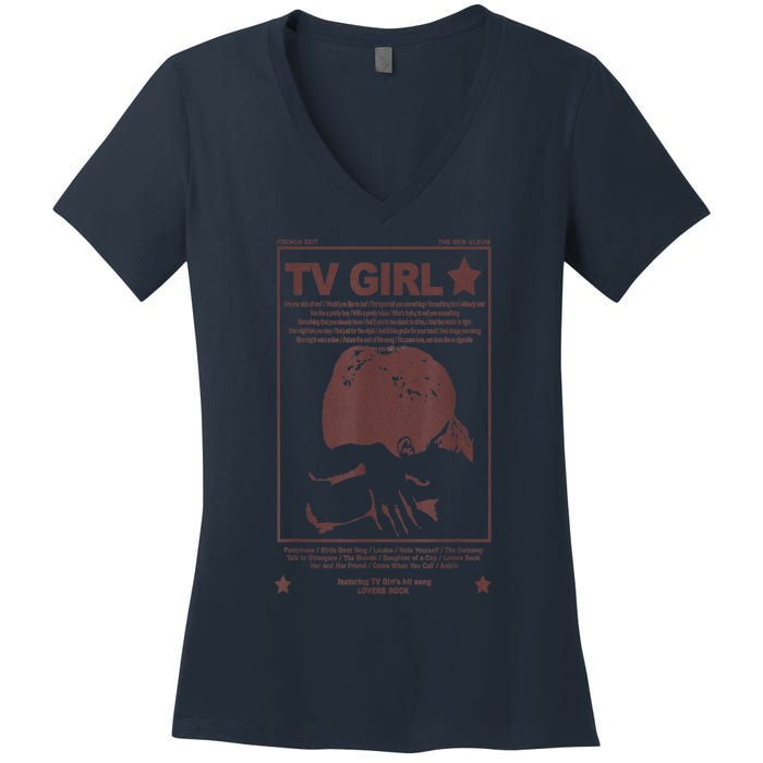 Tv Girl Album Frenchs Exit Women's V-Neck T-Shirt