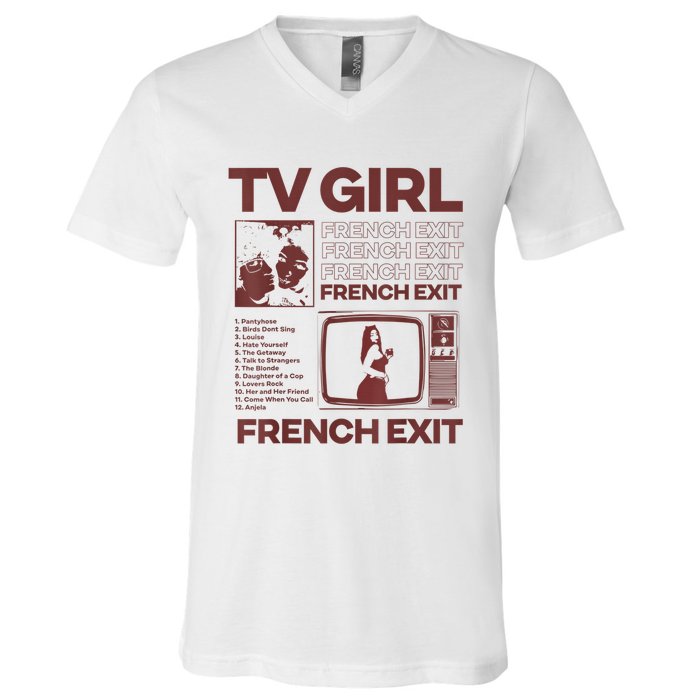 Tv Girl Album Frenchs Exit V-Neck T-Shirt