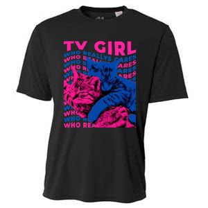 Tv Girl Album Frenchs Exit Who Really Cares Cat Tv Girl Cooling Performance Crew T-Shirt