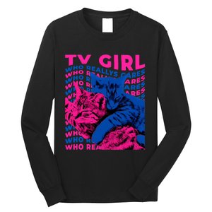 Tv Girl Album Frenchs Exit Who Really Cares Cat Tv Girl Long Sleeve Shirt