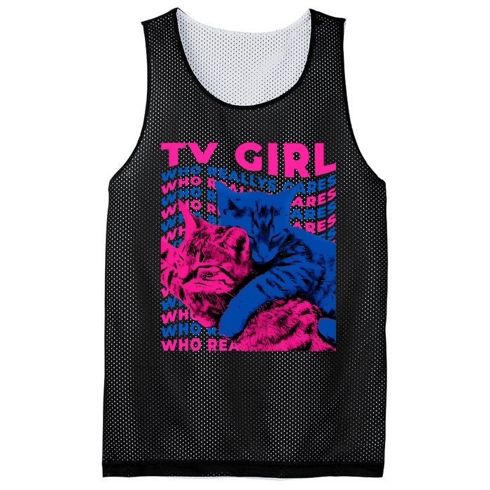 Tv Girl Album Frenchs Exit Who Really Cares Cat Tv Girl Mesh Reversible Basketball Jersey Tank