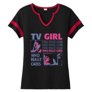 Tv Girl Album Frenchs Exit Ladies Halftime Notch Neck Tee