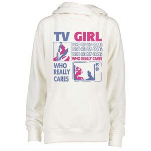 Tv Girl Album Frenchs Exit Womens Funnel Neck Pullover Hood