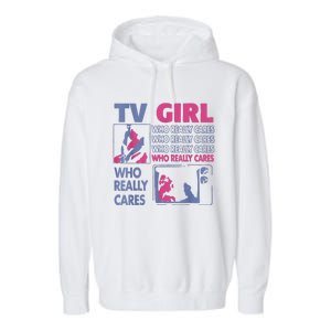 Tv Girl Album Frenchs Exit Garment-Dyed Fleece Hoodie