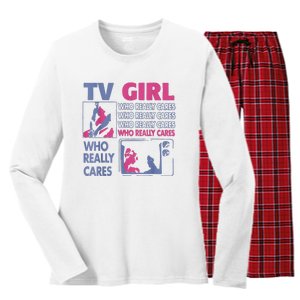 Tv Girl Album Frenchs Exit Women's Long Sleeve Flannel Pajama Set 