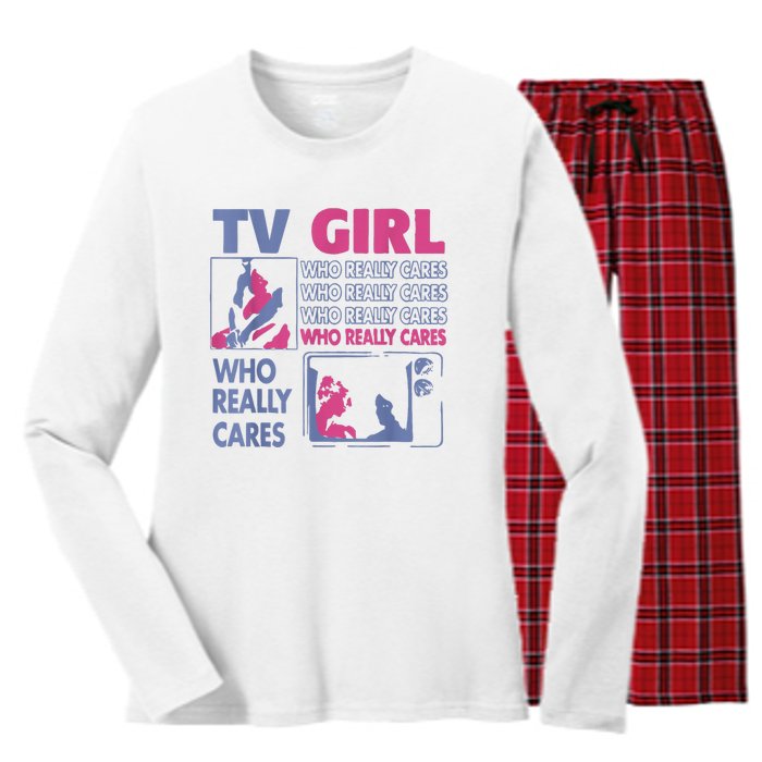 Tv Girl Album Frenchs Exit Women's Long Sleeve Flannel Pajama Set 