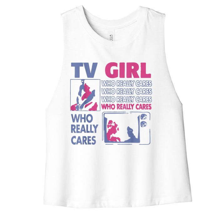 Tv Girl Album Frenchs Exit Women's Racerback Cropped Tank