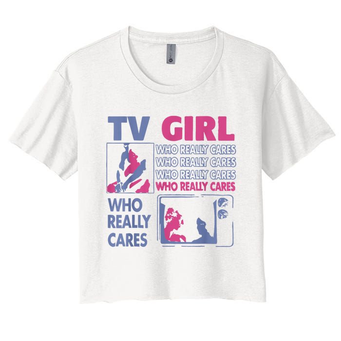 Tv Girl Album Frenchs Exit Women's Crop Top Tee