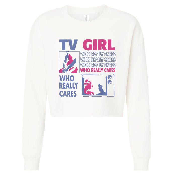 Tv Girl Album Frenchs Exit Cropped Pullover Crew