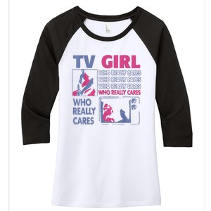 Tv Girl Album Frenchs Exit Women's Tri-Blend 3/4-Sleeve Raglan Shirt