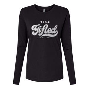 Team Gifted and Talented Exceptional Student Teacher Smart Womens Cotton Relaxed Long Sleeve T-Shirt