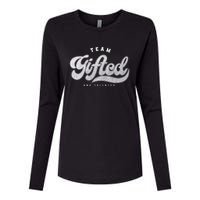 Team Gifted and Talented Exceptional Student Teacher Smart Womens Cotton Relaxed Long Sleeve T-Shirt