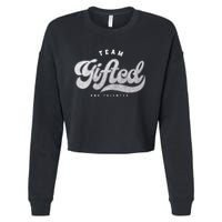 Team Gifted and Talented Exceptional Student Teacher Smart Cropped Pullover Crew