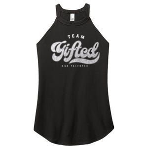 Team Gifted and Talented Exceptional Student Teacher Smart Women's Perfect Tri Rocker Tank