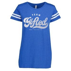 Team Gifted and Talented Exceptional Student Teacher Smart Enza Ladies Jersey Football T-Shirt