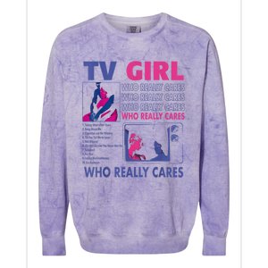 Tv Girl Album Frenchs Exit Funny Colorblast Crewneck Sweatshirt