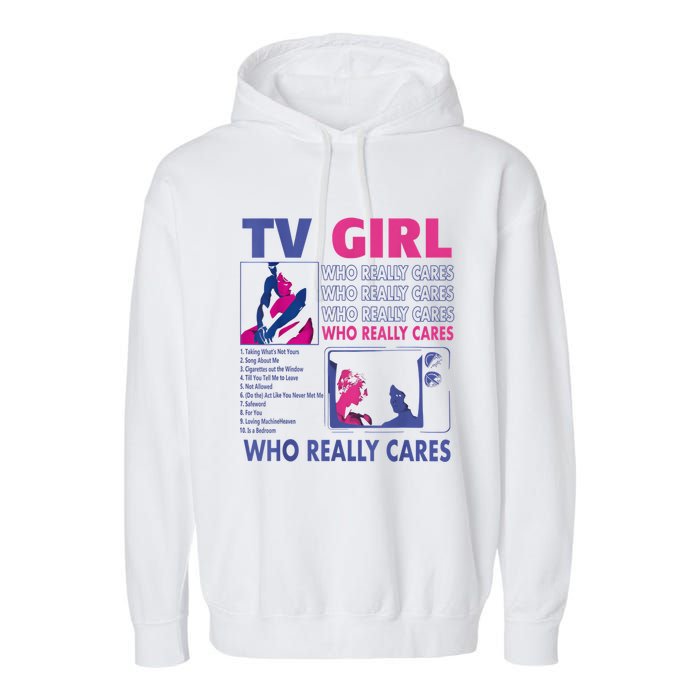 Tv Girl Album Frenchs Exit Funny Garment-Dyed Fleece Hoodie