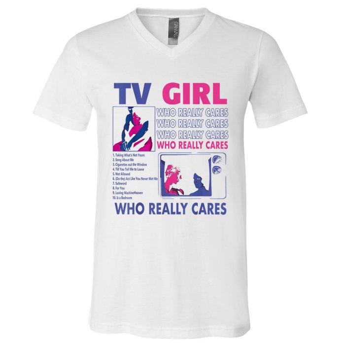 Tv Girl Album Frenchs Exit Funny V-Neck T-Shirt