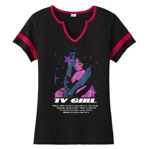 Tv Girl Album Frenchs Exit Who Really Cares Song List Ladies Halftime Notch Neck Tee