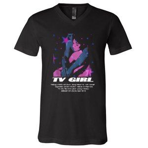 Tv Girl Album Frenchs Exit Who Really Cares Song List V-Neck T-Shirt