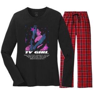 Tv Girl Album Frenchs Exit Who Really Cares Song List Women's Long Sleeve Flannel Pajama Set 