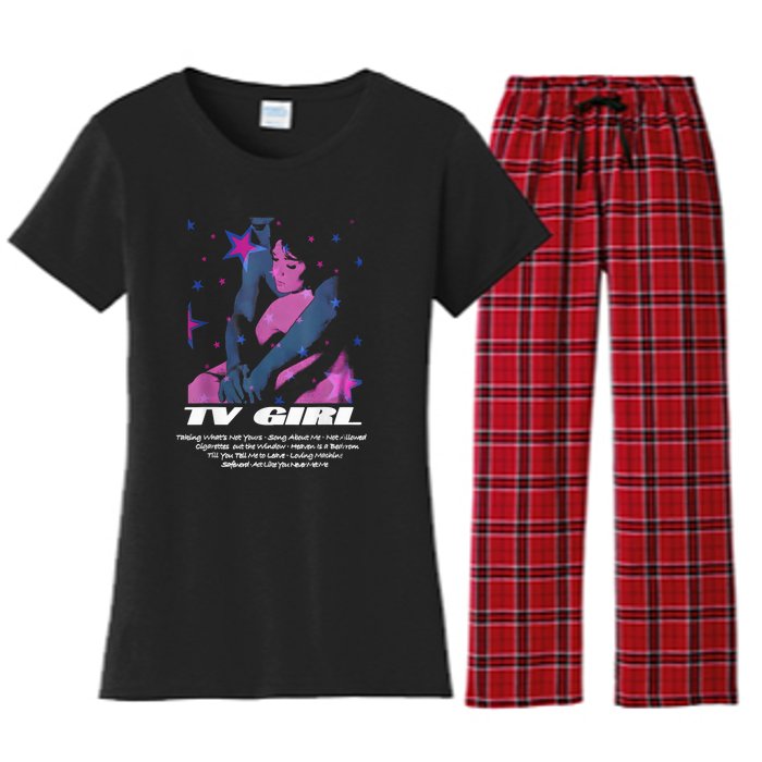 Tv Girl Album Frenchs Exit Who Really Cares Song List Women's Flannel Pajama Set