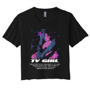 Tv Girl Album Frenchs Exit Who Really Cares Song List Women's Crop Top Tee