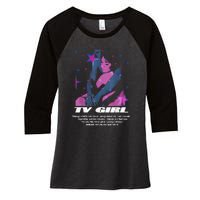 Tv Girl Album Frenchs Exit Who Really Cares Song List Women's Tri-Blend 3/4-Sleeve Raglan Shirt