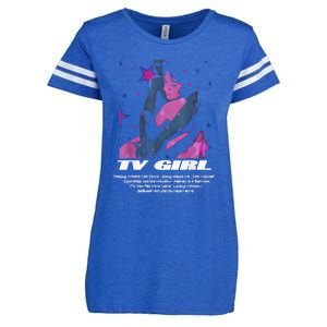 Tv Girl Album Frenchs Exit Who Really Cares Song List Enza Ladies Jersey Football T-Shirt