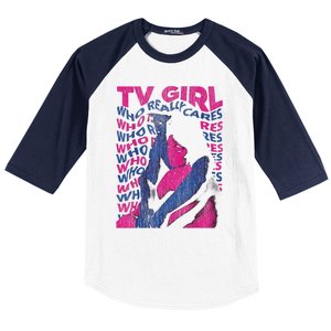 Tv Girl Album Who Reallys Cares Baseball Sleeve Shirt