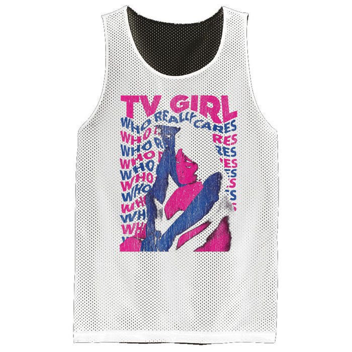 Tv Girl Album Who Reallys Cares Mesh Reversible Basketball Jersey Tank