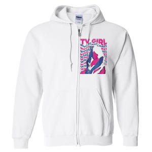 Tv Girl Album Who Reallys Cares Full Zip Hoodie